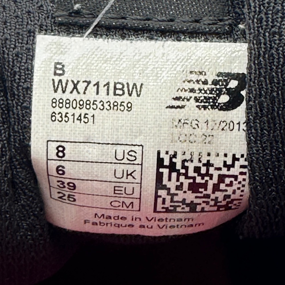 New Balance 711 WX711BW Womens Size 8 Sneakers Black Pink Cush+ Training Shoes - Picture 2 of 10